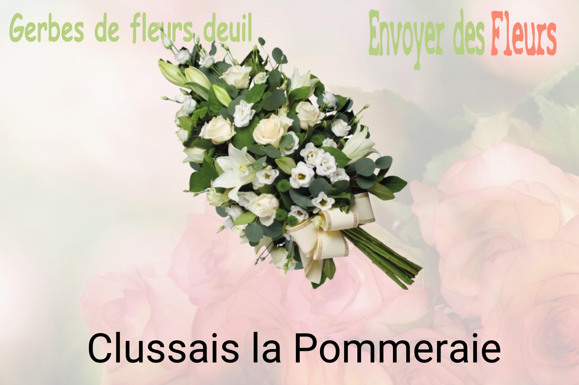 Gerbe de fleurs de deuil livrée à Clussais-la-Pommeraie